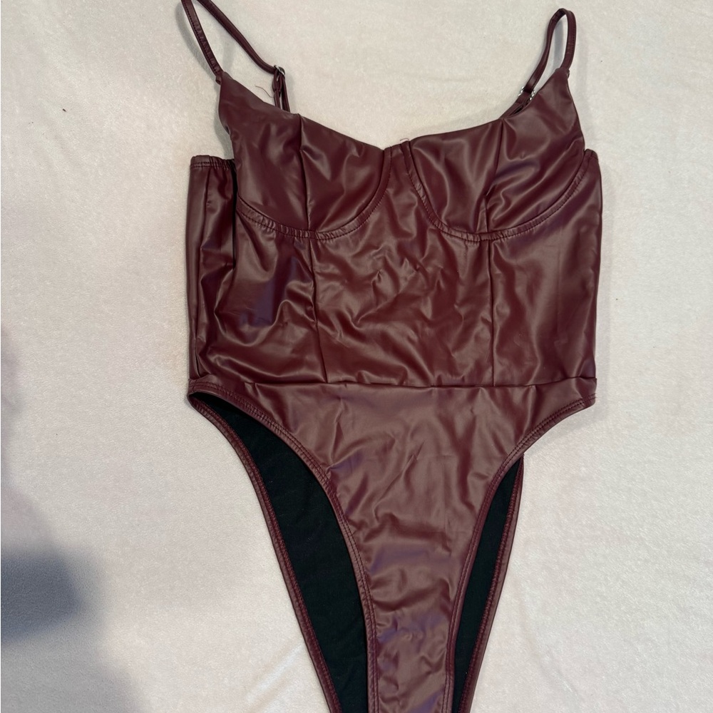 Stylish Burgundy Bodysuit